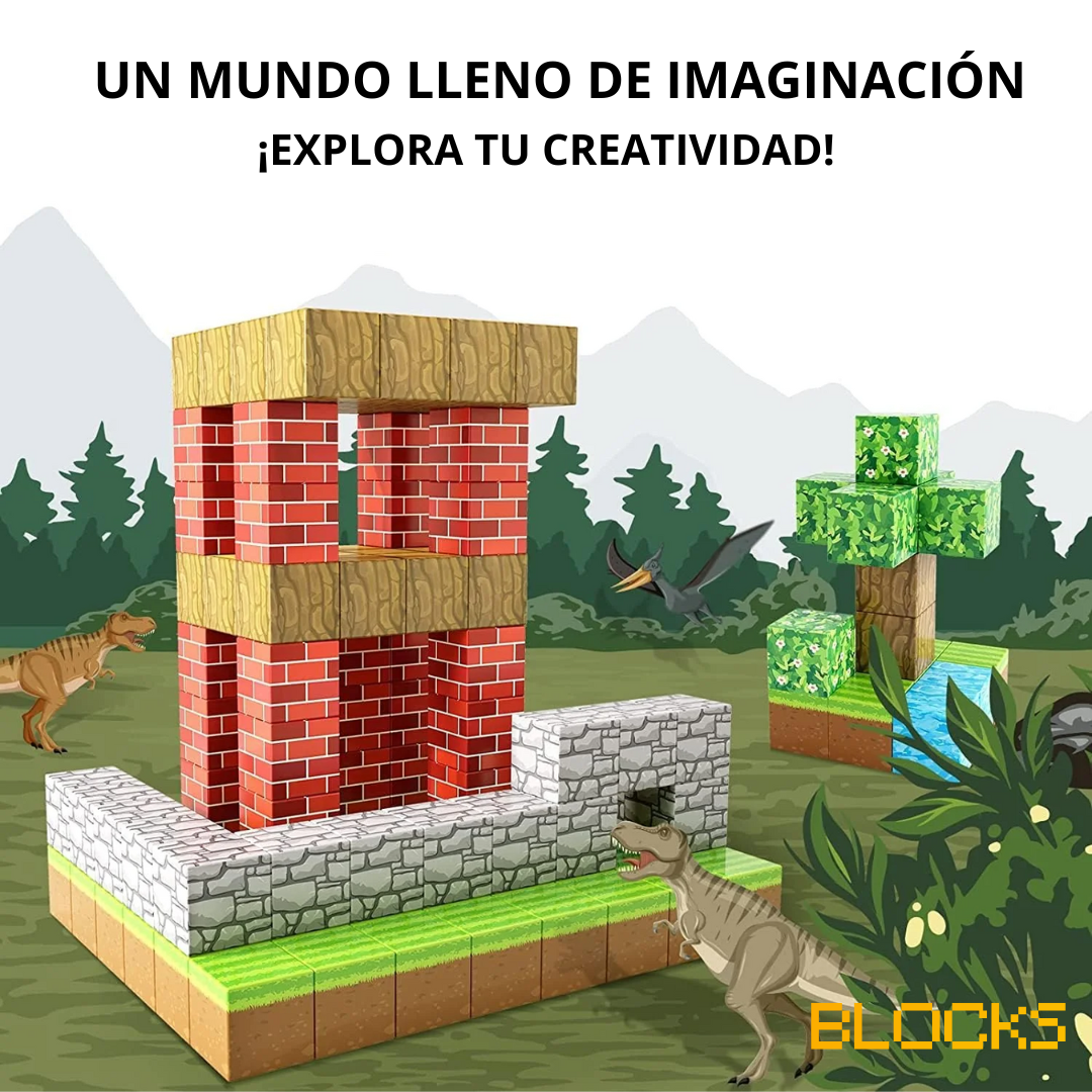 Bloques Magnéticos de Construcción - 48 / 64 / 75 Bloques