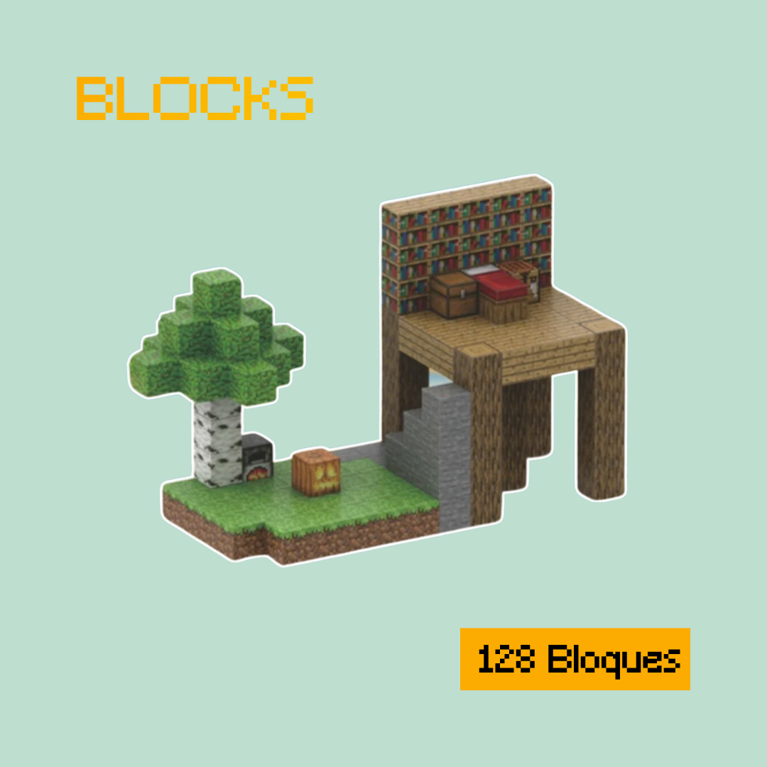 Bloques Mine World Set de Construcción (128 Bloques)